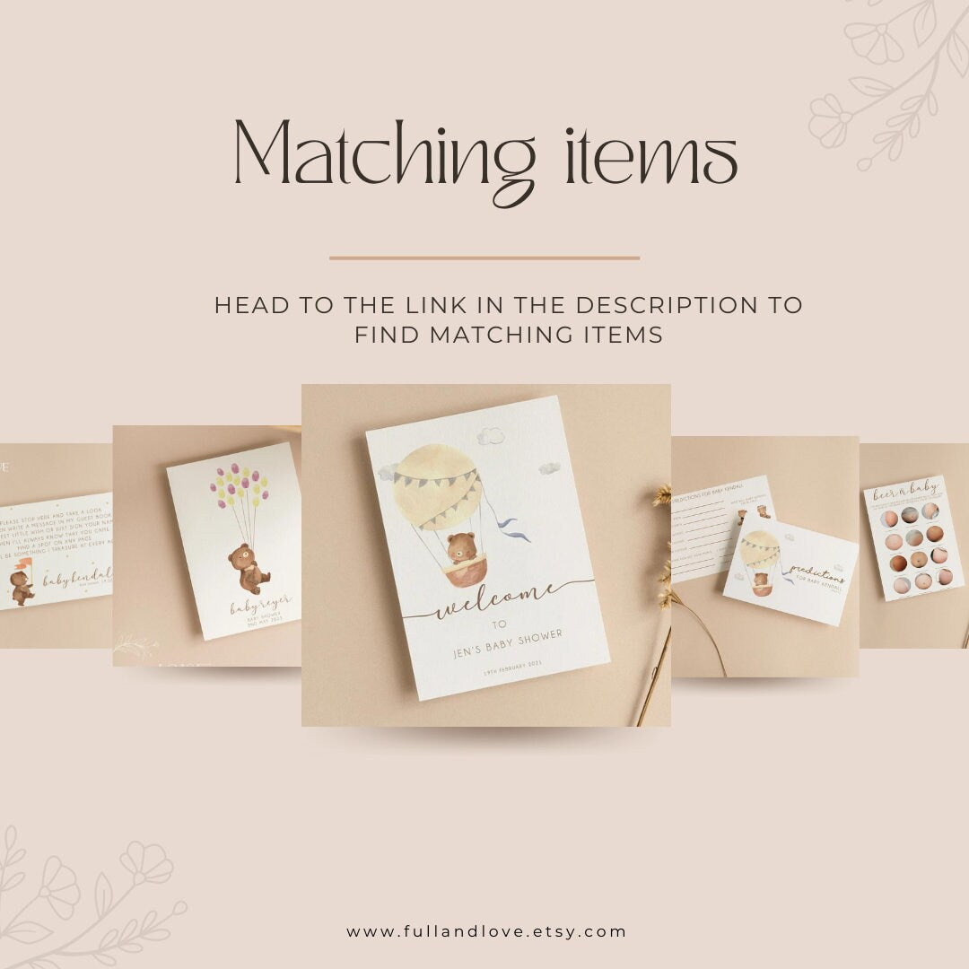 Personalised Predictions For Twins Baby Shower Cards - Teddy