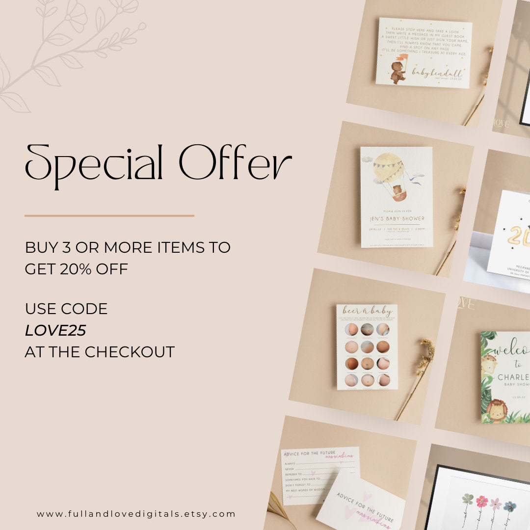 The Price is Right Baby Shower Game - Eucalyptus