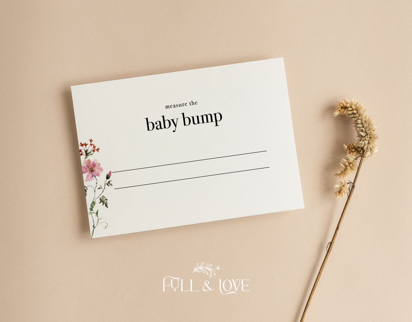 Measure the Bump Game Cards - Baby in Bloom