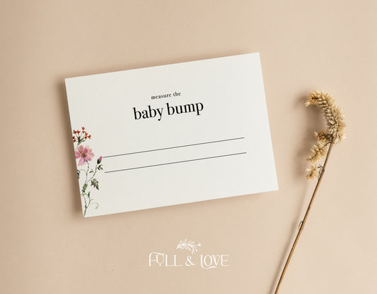 Measure the Bump Game Cards - Baby in Bloom