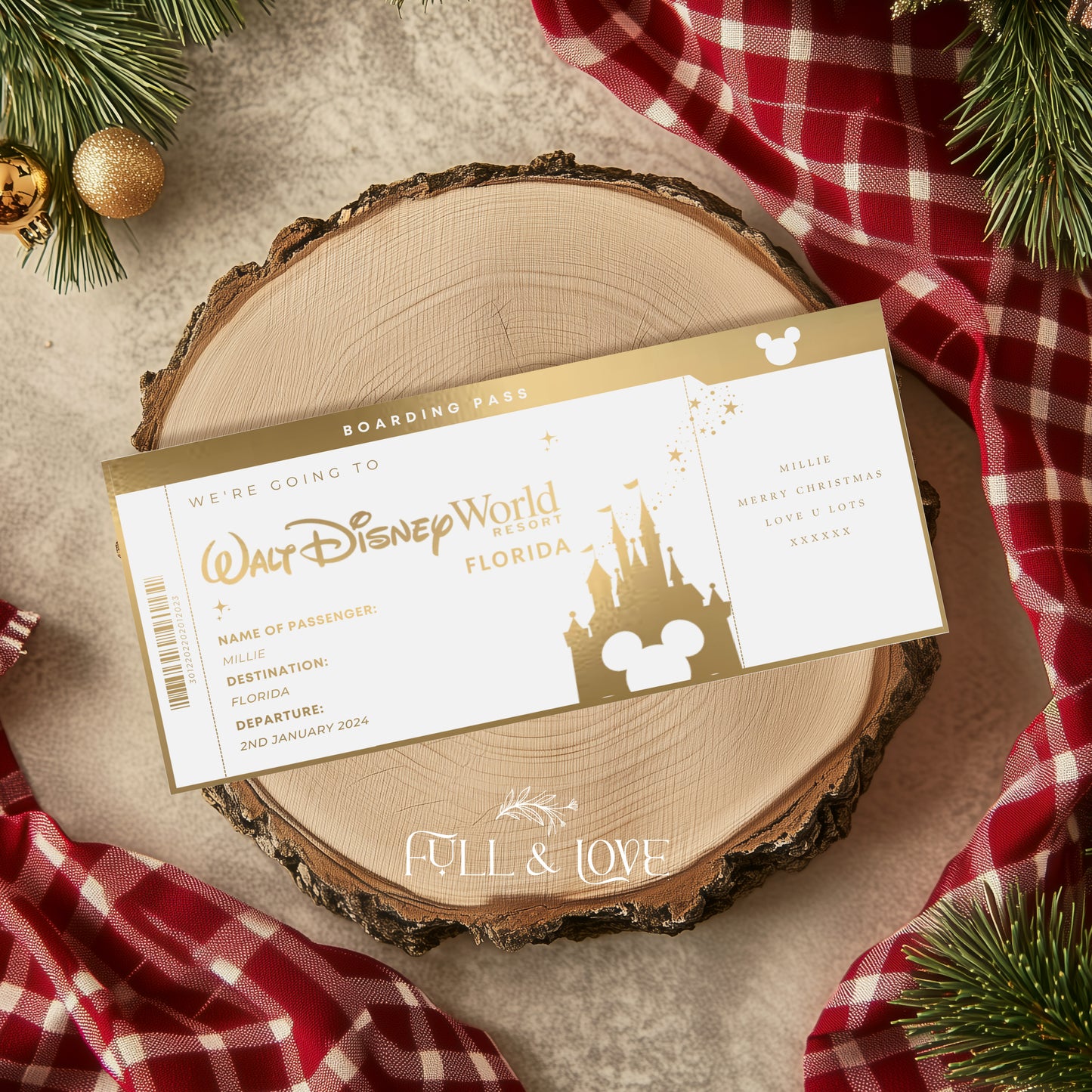 Personalised Boarding Passes - Holidays & Vacations