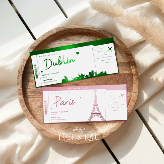 Personalised Boarding Passes - Holidays & Vacations
