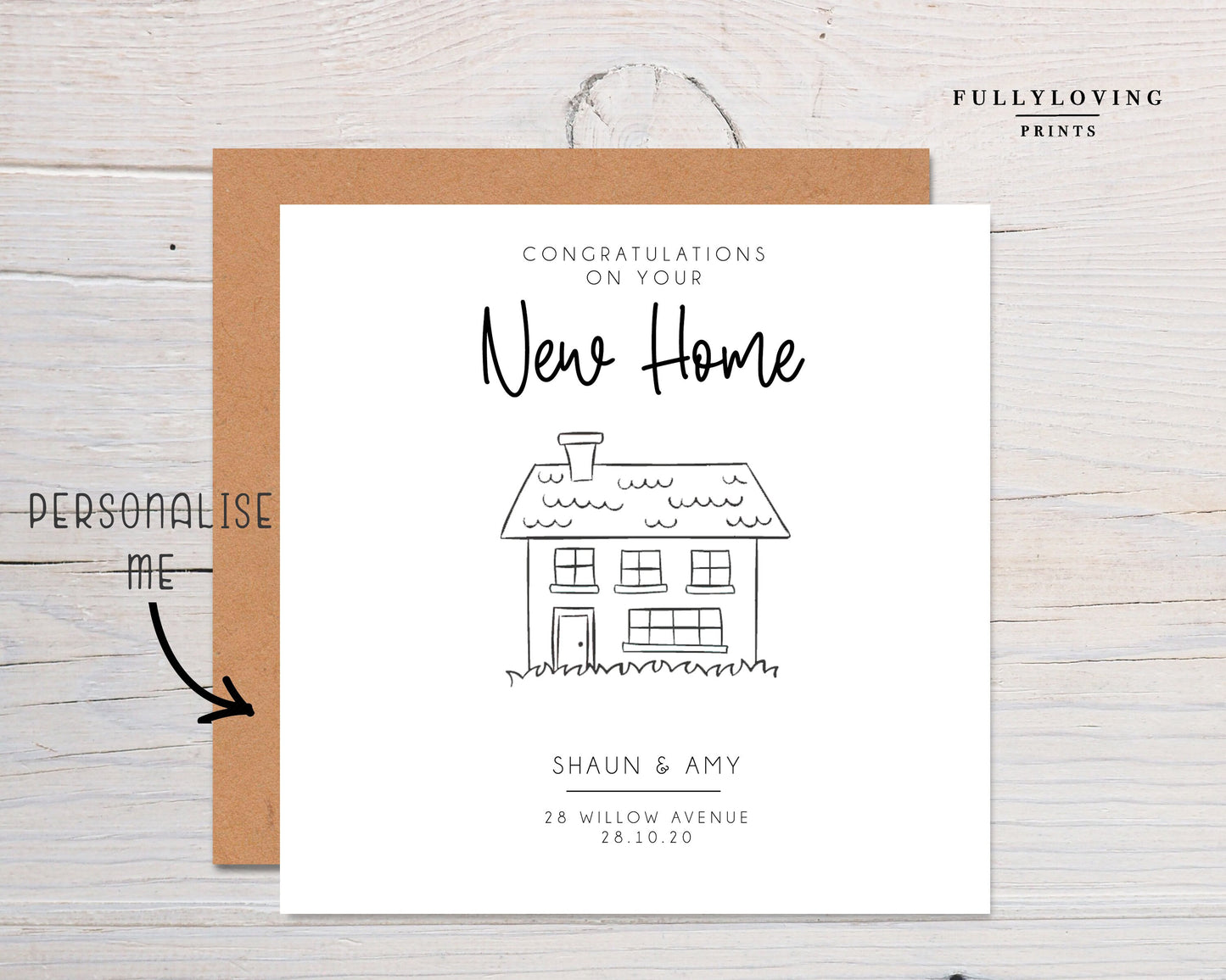 Personalised New Home Card | New Homeowners | First Home | Moving House | Housewarming | Personalized