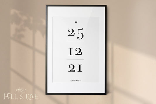 Personalised Date Print