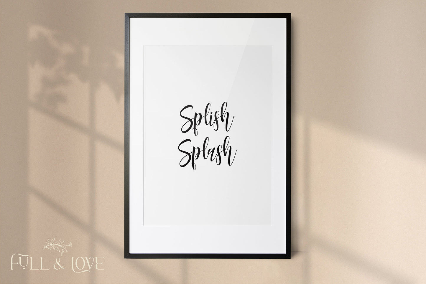 Splish Splash Bathroom Print