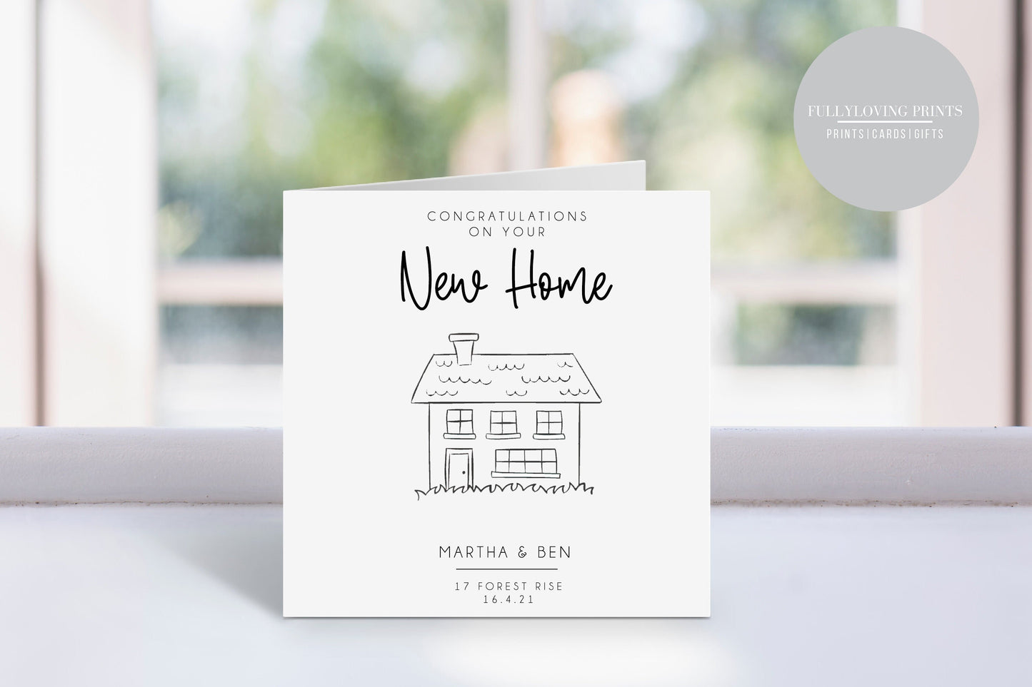 Personalised New Home Card | New Homeowners | First Home | Moving House | Housewarming | Personalized