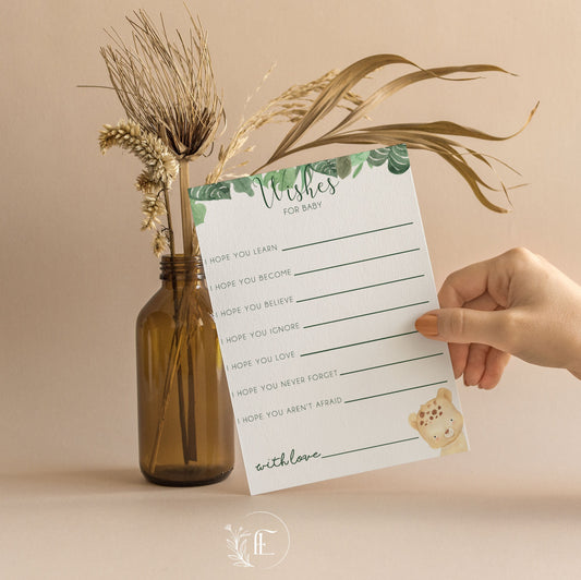 Personalised Wishes For Baby Cards - Jungle