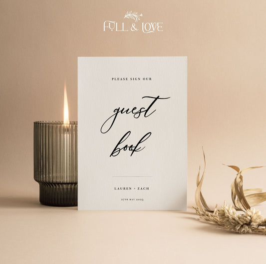 Personalised Wedding Photo Guest Book Sign