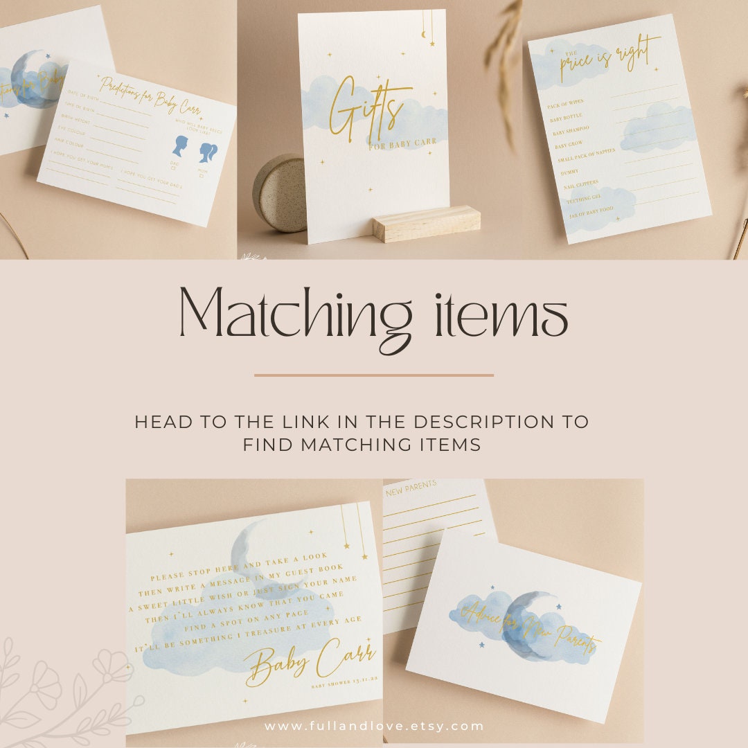 Personalised Wishes For Baby - Little Star Blue
